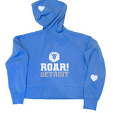 Lions cropped zip up hoodie